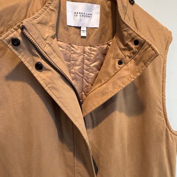 Derek Lam 10 Crosby Tan Long Length Vest - size XL - Picture 6 of 10